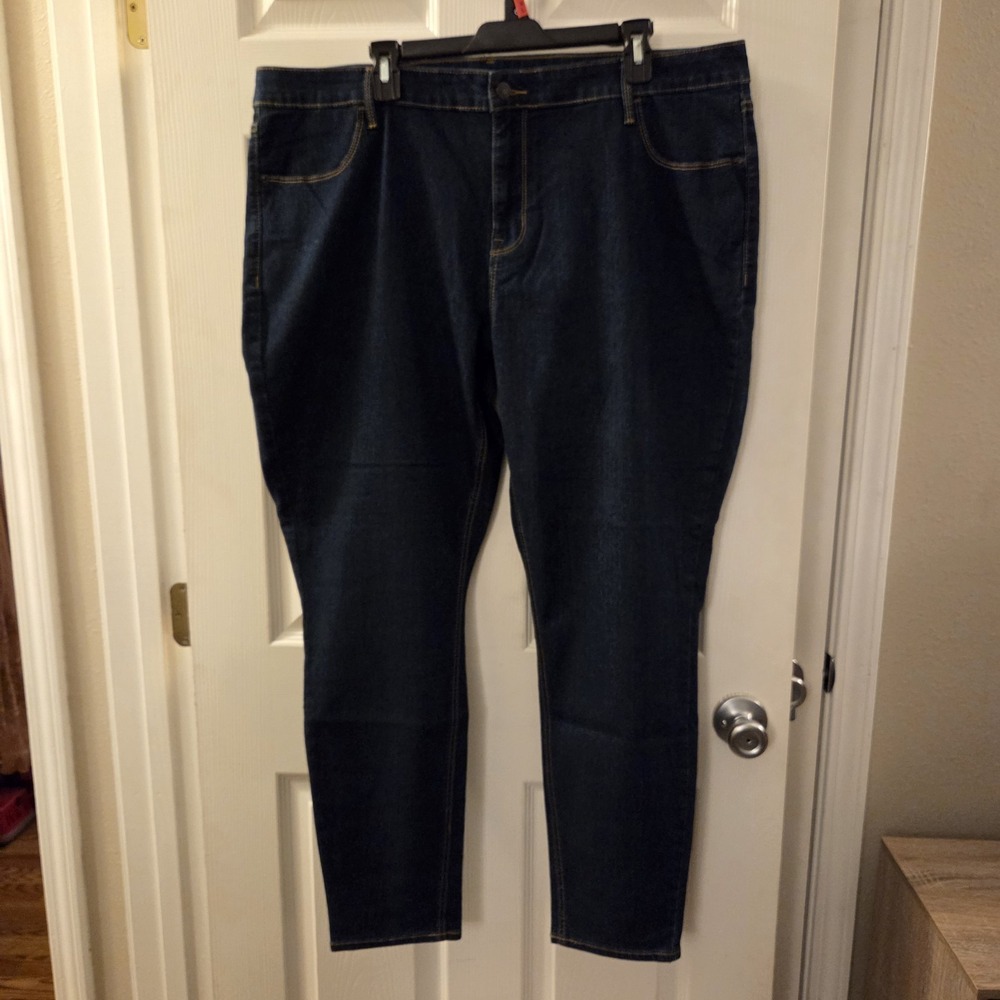 Old Navy sz 20 Super Skinny mid-rise jeans stretch casual everyday denim